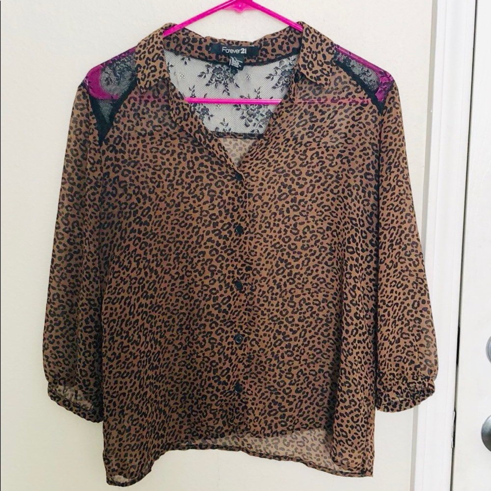 Forever 21 Leopard Print Top